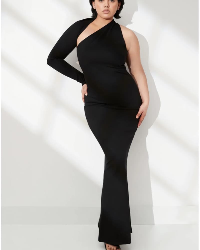 One Sleeve Formal Dress - Image 2