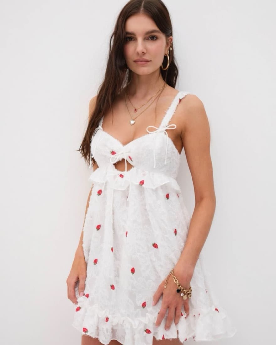For Love & Lemons Tesoro Mini Dress - Image 1