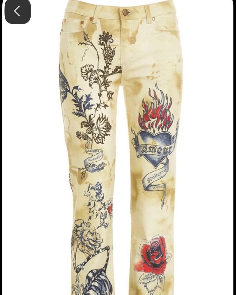 Roberto Cavalli Tattoo Jean - Image 2