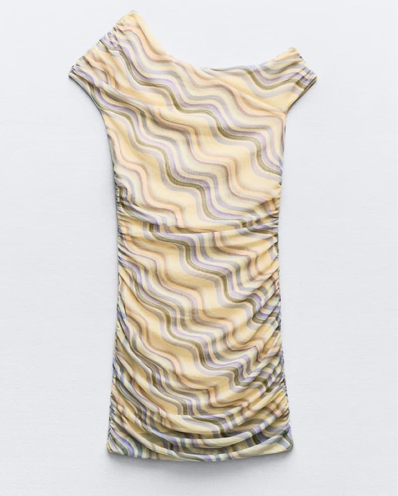 Zara Asymmetrical Tulle Yellow  - Image 1