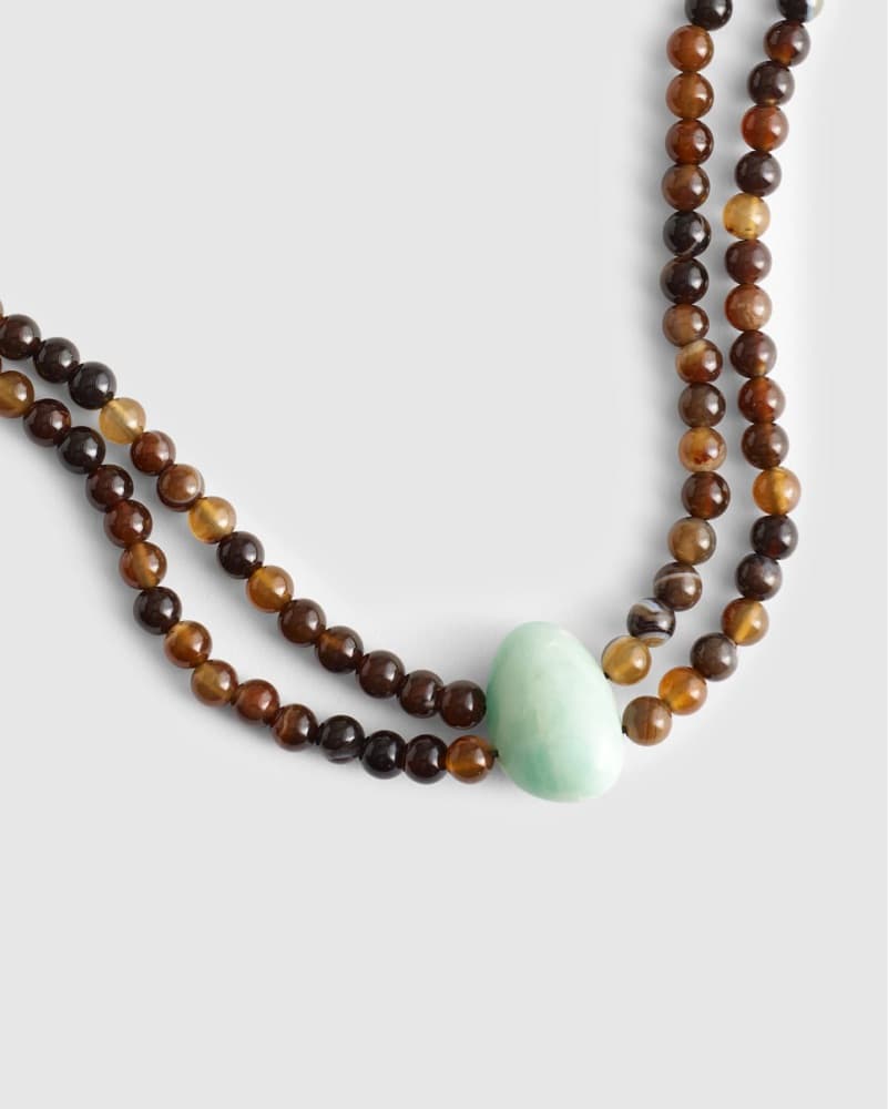 Turquoise Beaded Necklace - Image 2