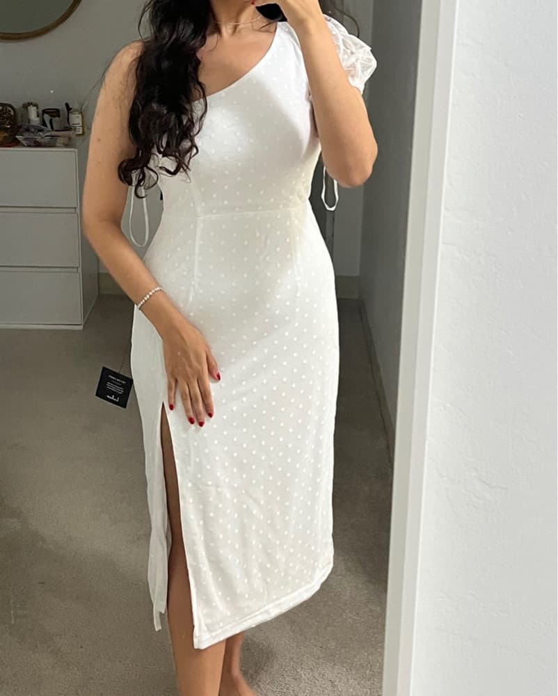 White Midi Dress / Graduation! - Image 1