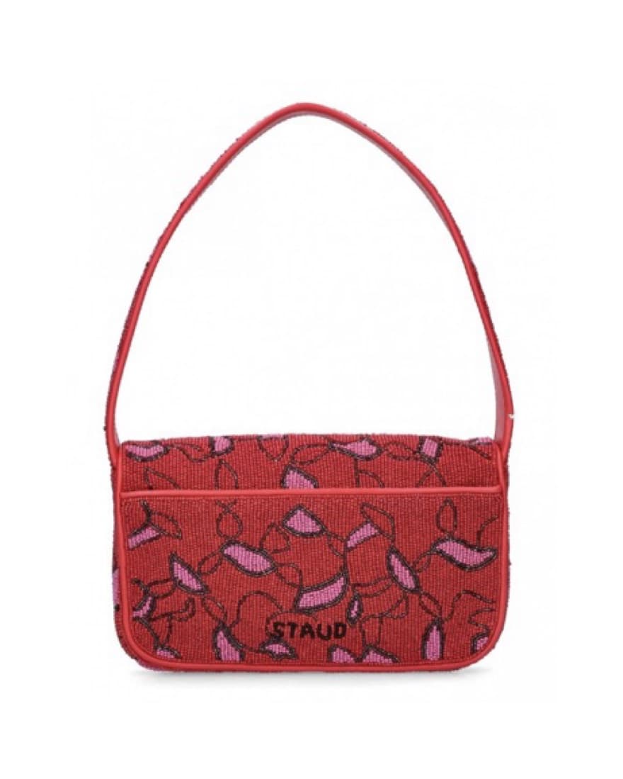 Staud Red Beaded Handbag - Image 2