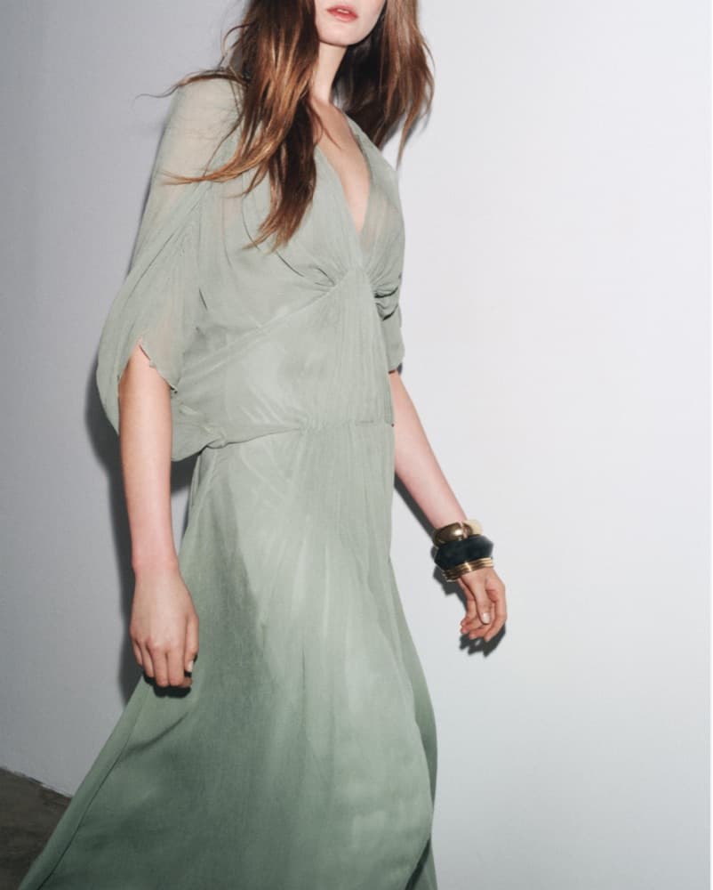 ZARA ZW Collection Draped Dress - Image 2