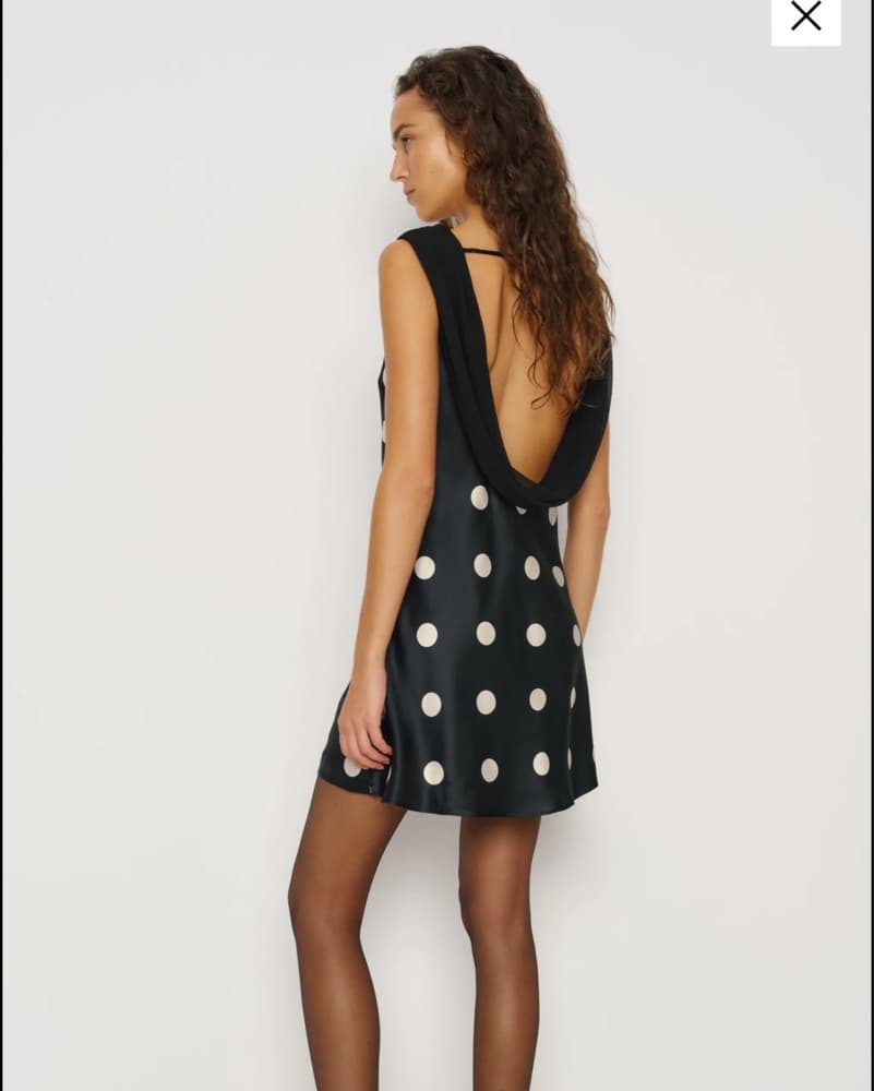 Reformation Jonelle Polka Dot Dress - Image 2