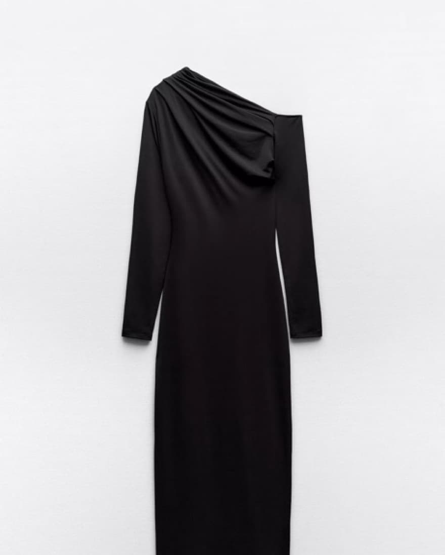 Zara Asymmetric Bodycon Dress - Image 2