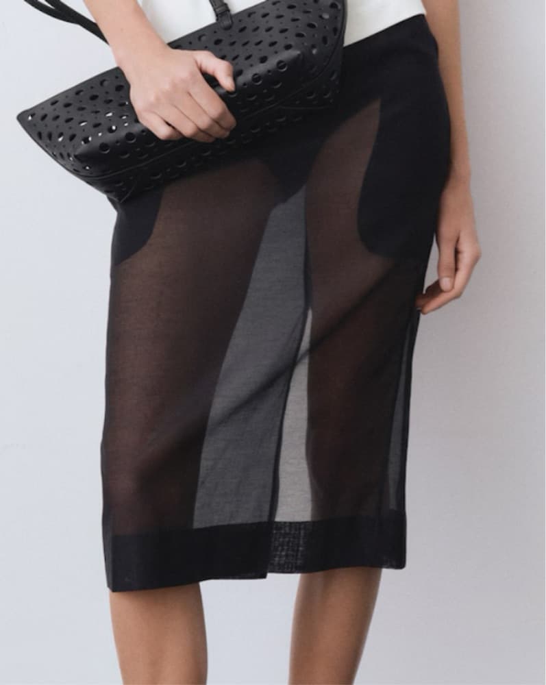 Mango Sheer Skirt  - Image 2
