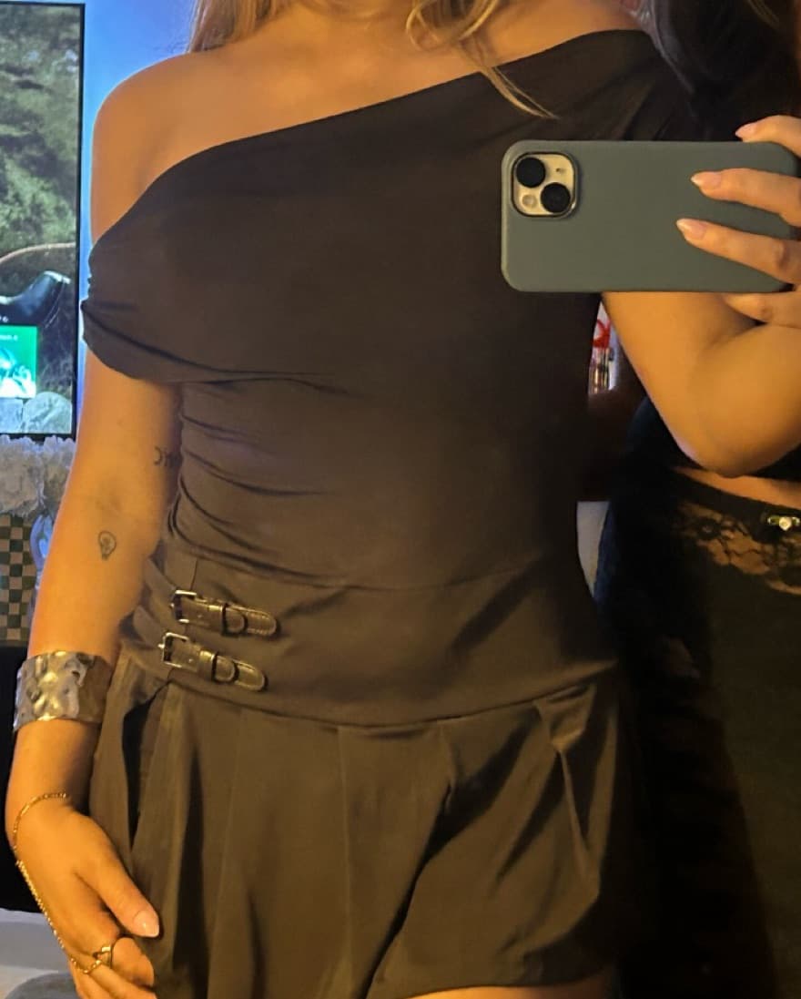 Brown Dress With Belt - Image 2