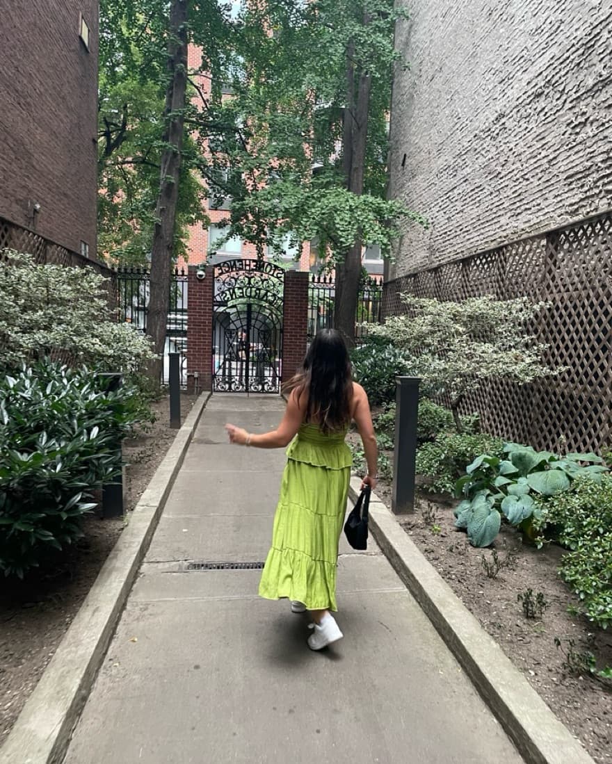 Green Halter Dress  - Image 2