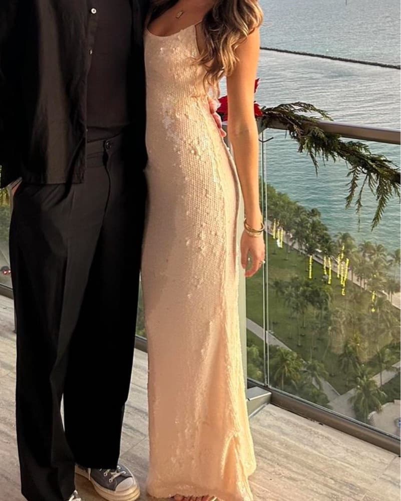 White Sequin Gown  - Image 1