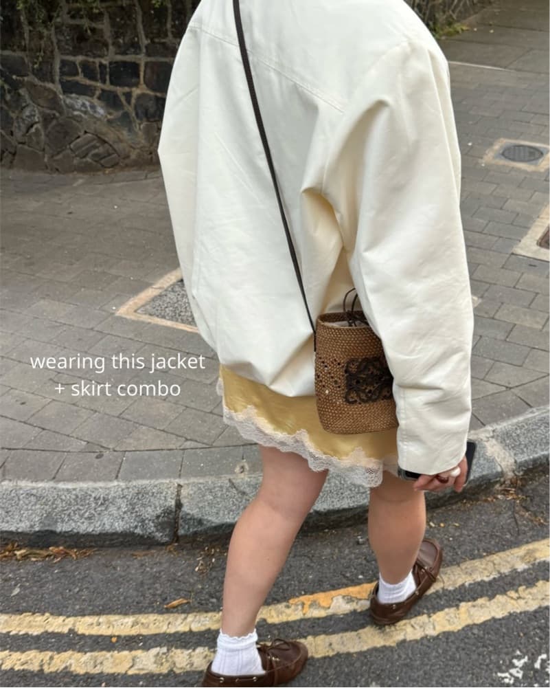 Zara Butter Yellow Bomber Jacket - Image 2