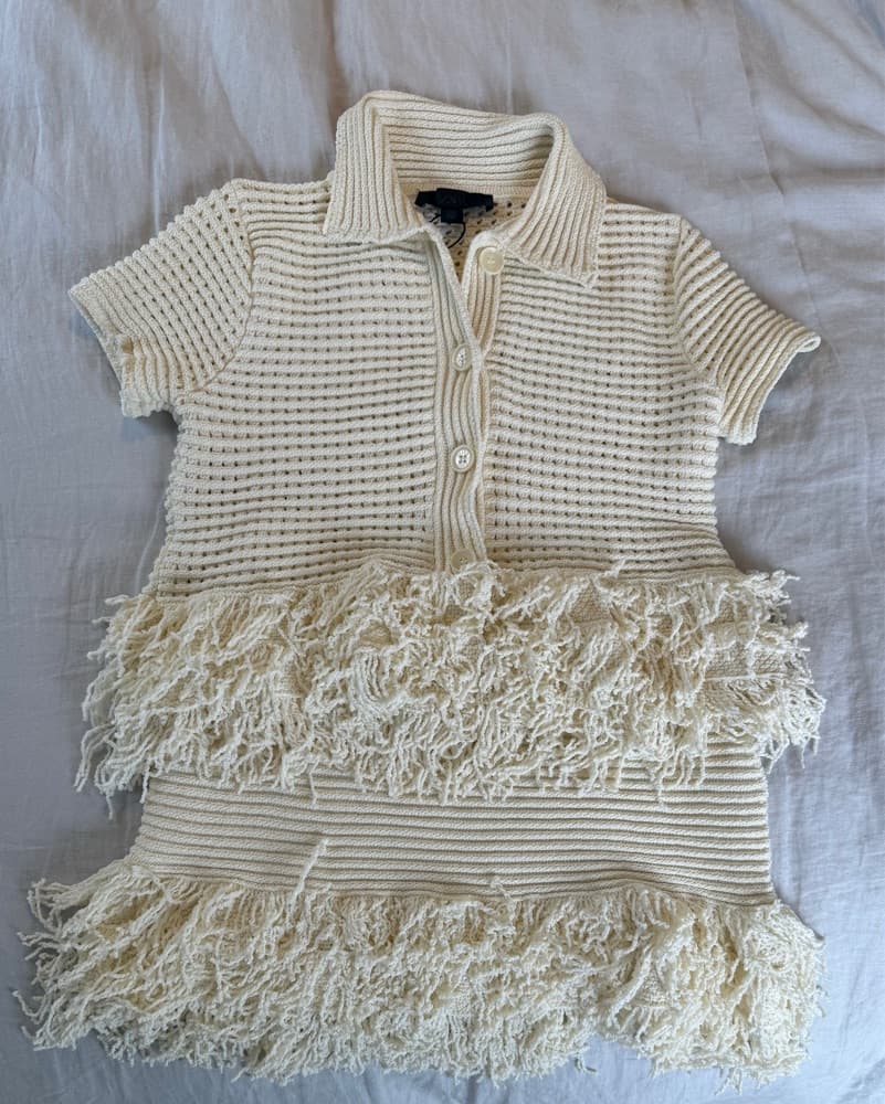 Chic Textured Fringe Dress - Image 2