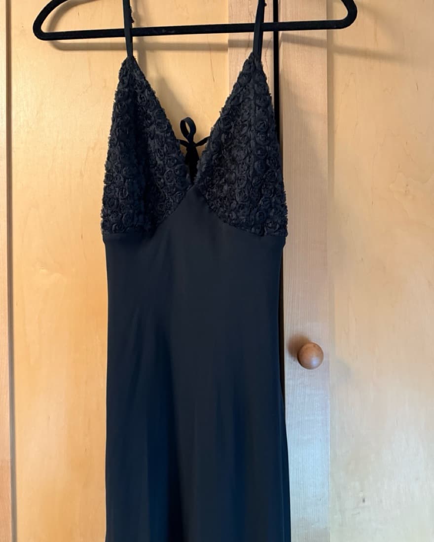 Target Long Dress With Rose Detail  - Image 1