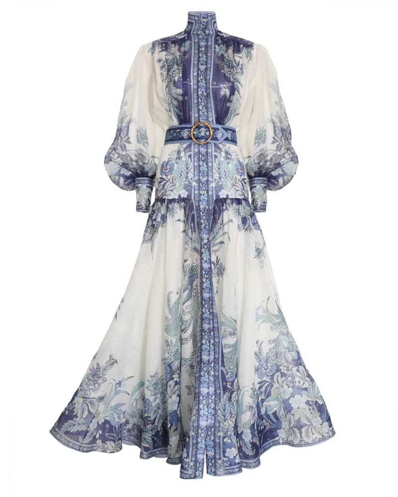 Zimmermann Glassy Billow Maxi Dress | Western Chic, Bridal Shower Guest, Daytime Event, - Image 5