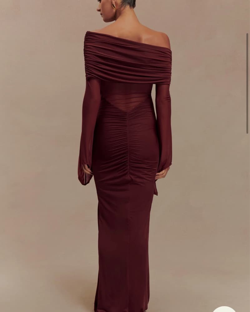 Meshki One Shoulder Slinky Maxi Dress - Image 2