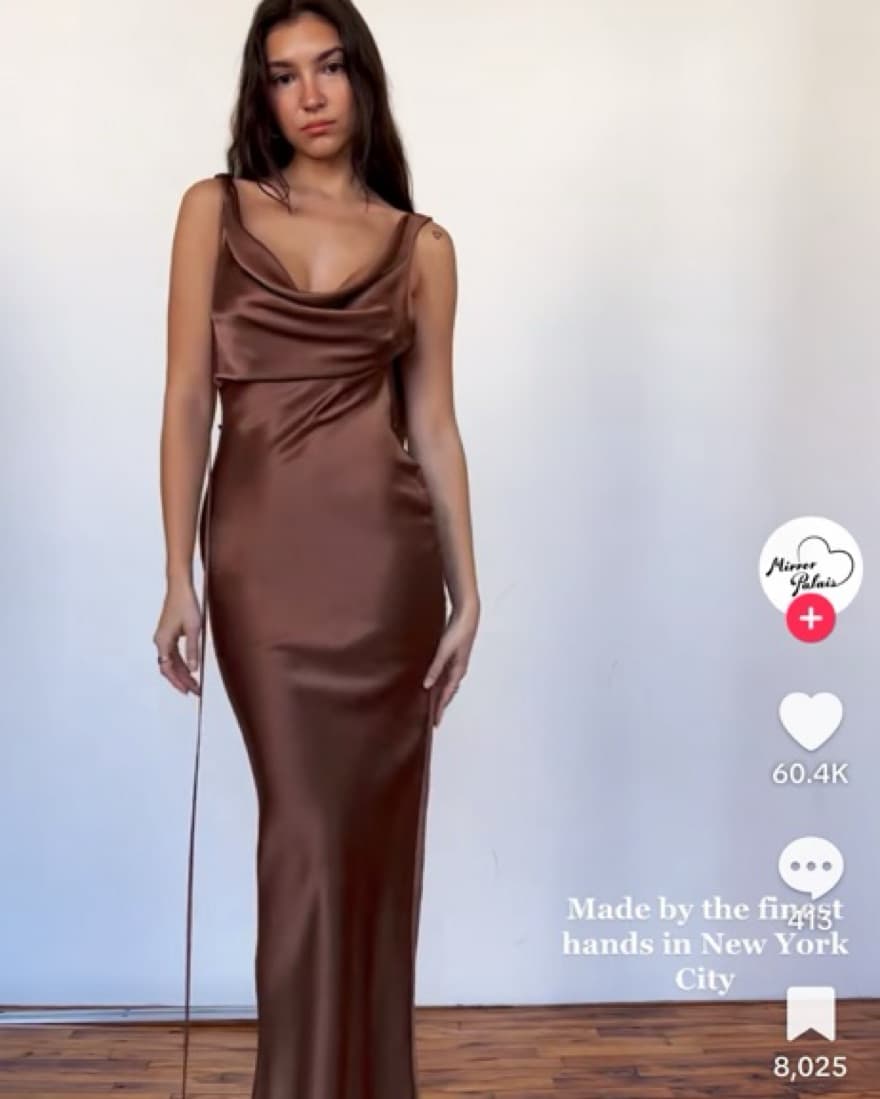 Mirror Palais Plunging Back Cowl Dress - Image 3