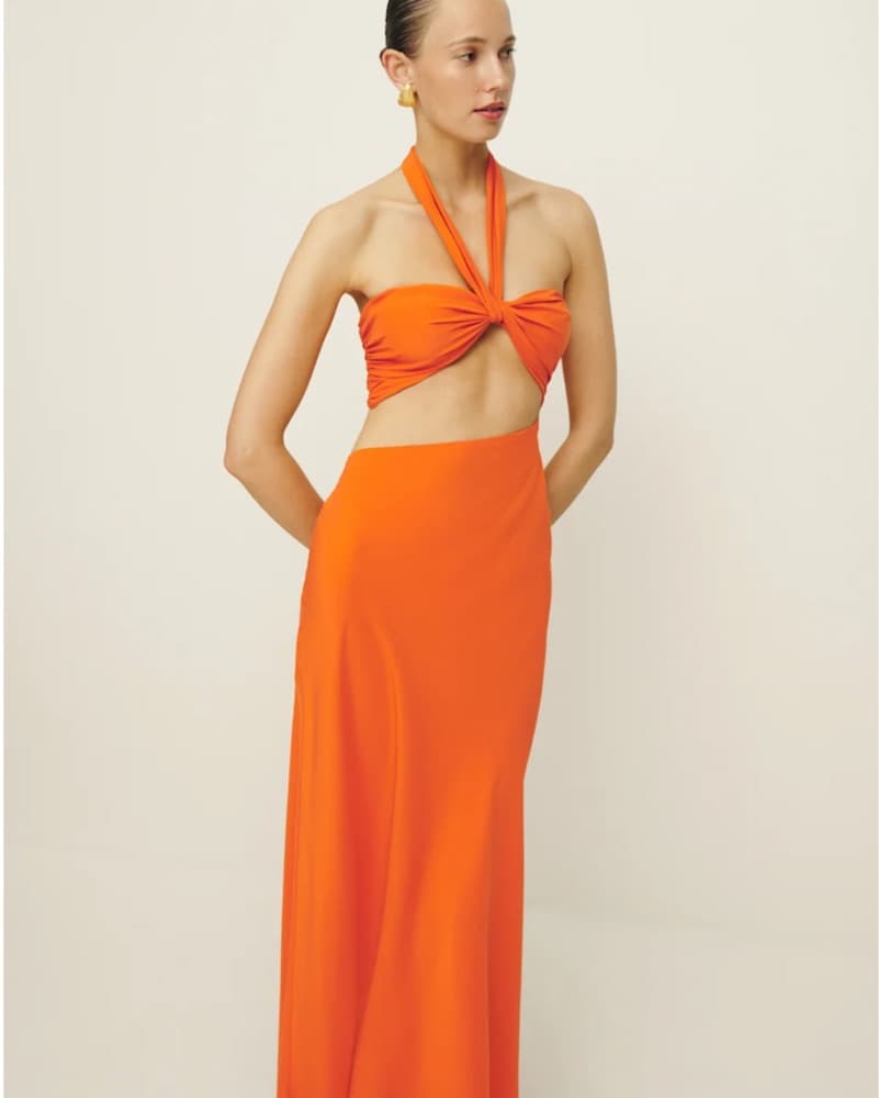 Reformation Vivi Silk Dress - Image 4
