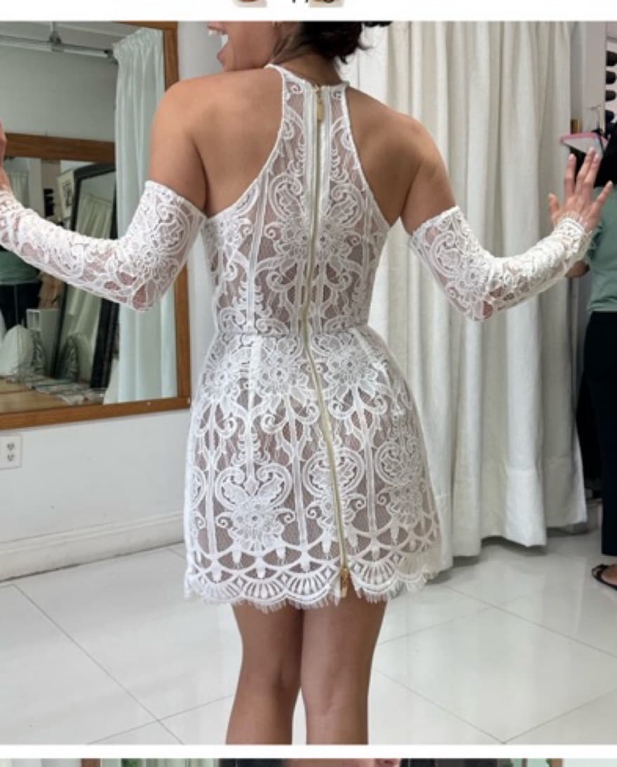 Bronx and Banco Casey Lace Mini Dress Al - Image 3
