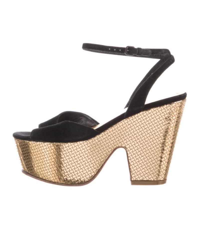 Vintage Bottega Veneta Platform Sandals - Image 4