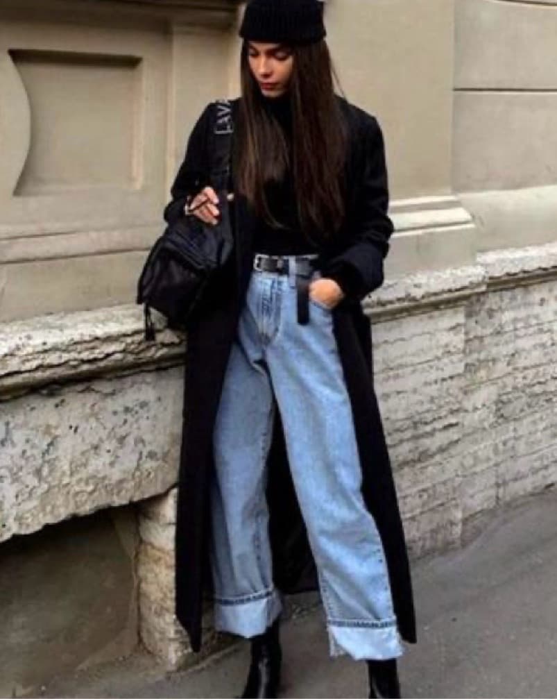 Black Trench Coat - Image 1