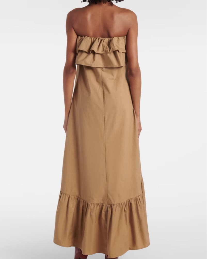 Saint Laurent Ruffled Cotton Dress - Image 3