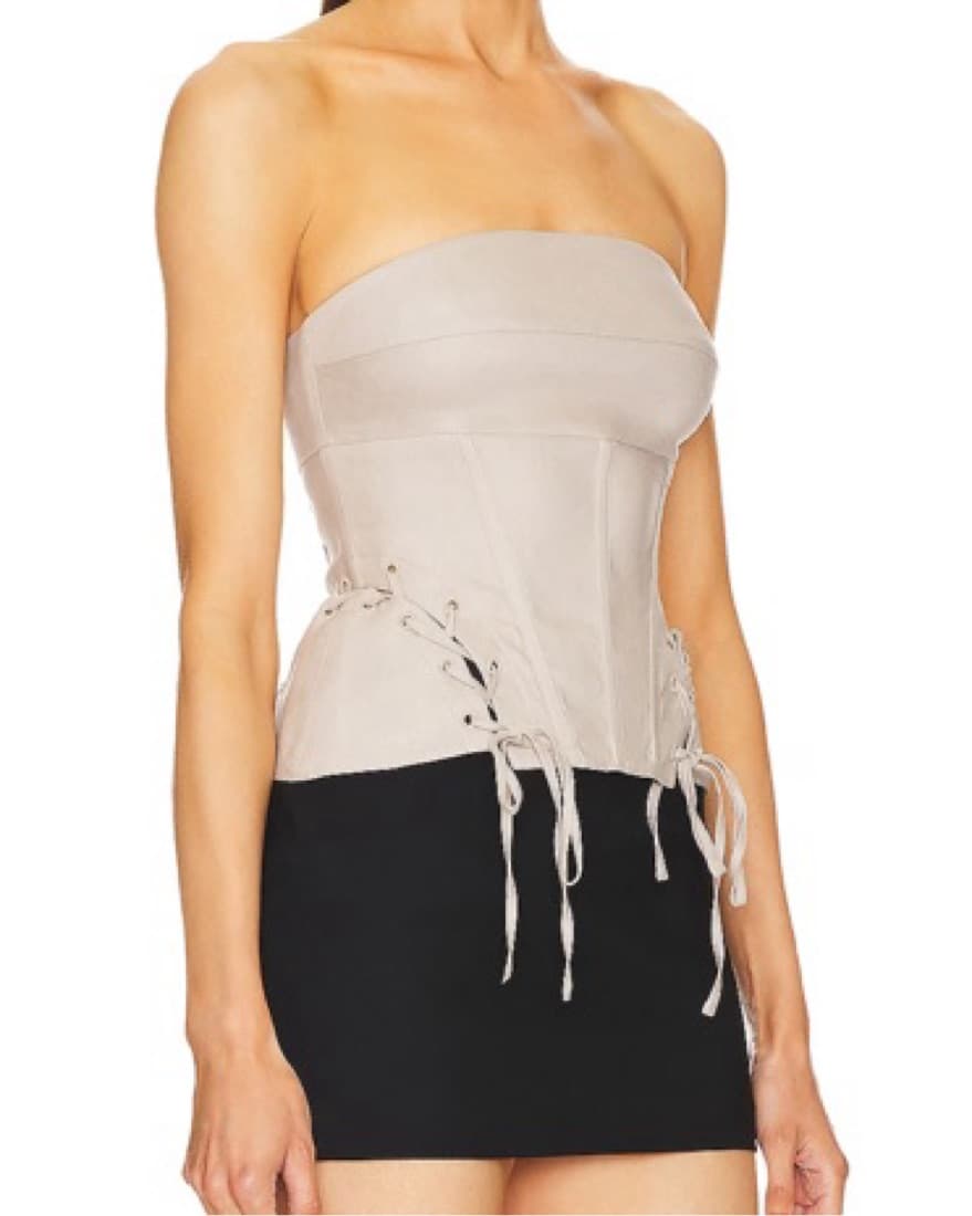 Pietra Corset Top in Mushroom - Image 2