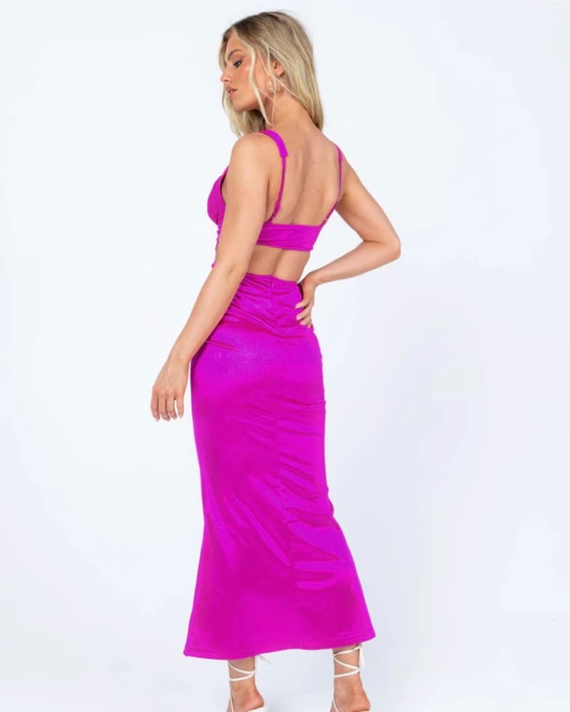 Vibrant Fuchsia Maxi Dress  - Image 2
