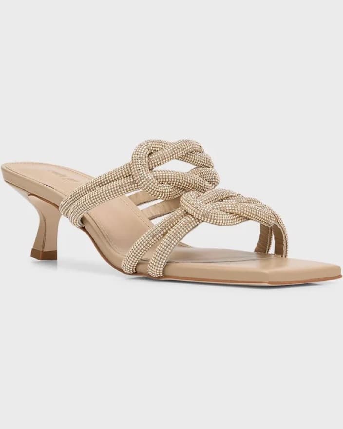 Cult Gaia Agyness Crystal Emb Mules 38.5 - Image 1