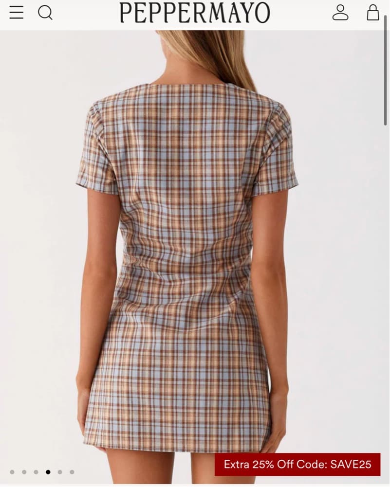 Peppermayo Niki Cap Sleeve Mini Dress - Image 2