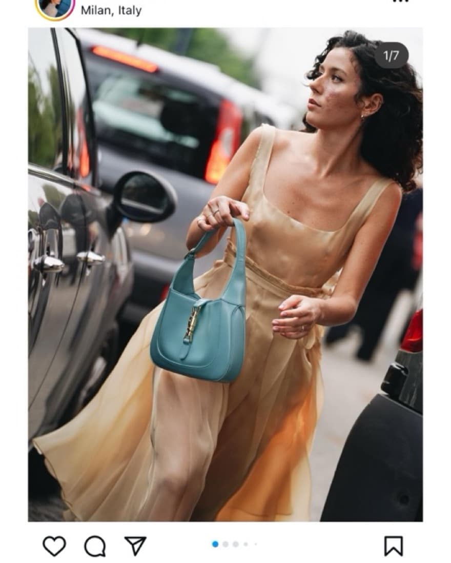 Organdy Pleated Silk Dress - Image 5