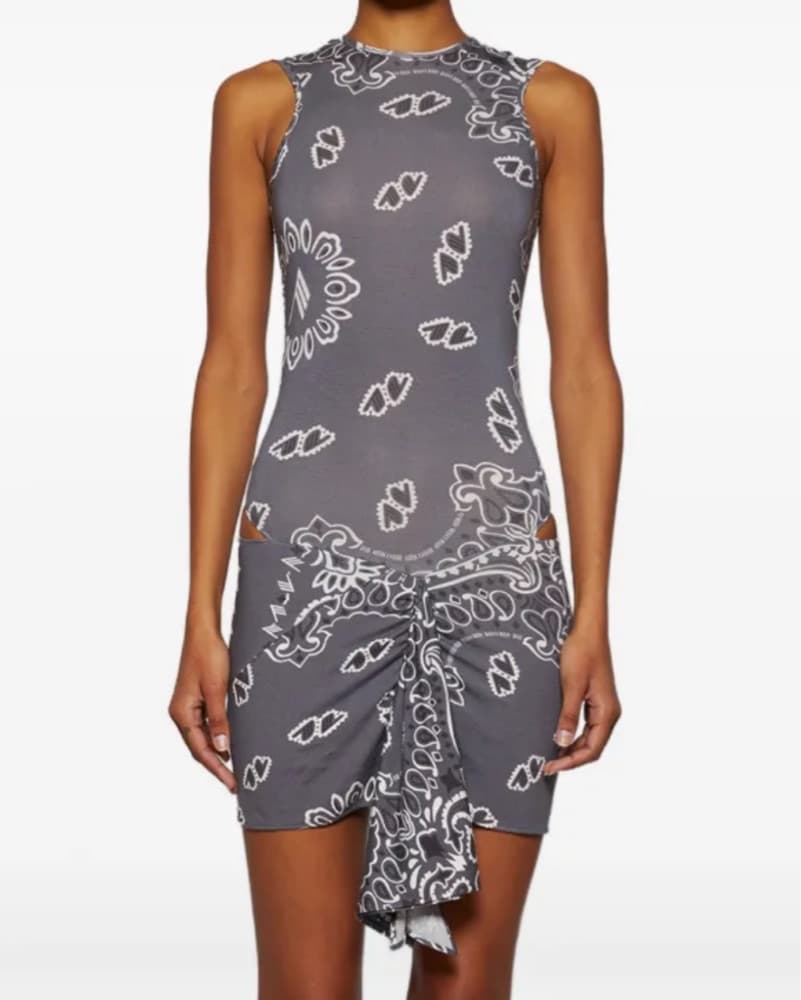 The Attico Bandana Mini Dress  - Image 1