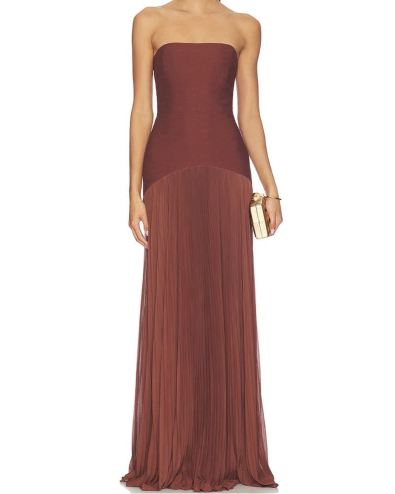 Sunniva Dress in Brown - Image 1