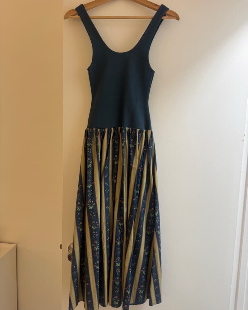 Scoop Tank Midi Dress | Deep Storm - Image 3