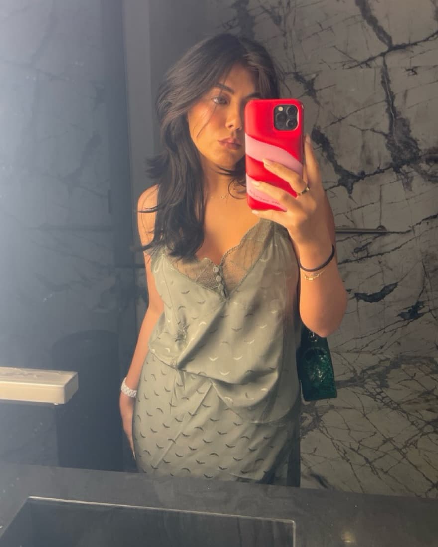 Zadig & Voltaire Sage Green Satin Cami - Image 1