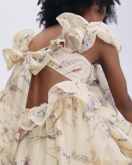 H&M Ruffled Floral Dress - Image 2