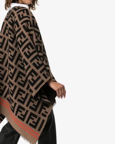 Fendi FF Logo Poncho - Image 3