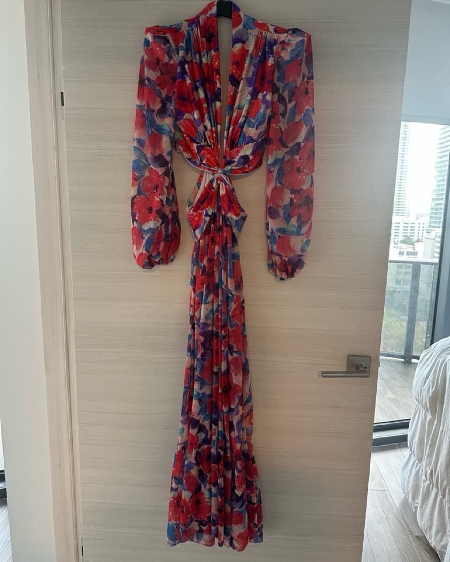PatBo Violet Plunge Cut Out Dress - Image 2