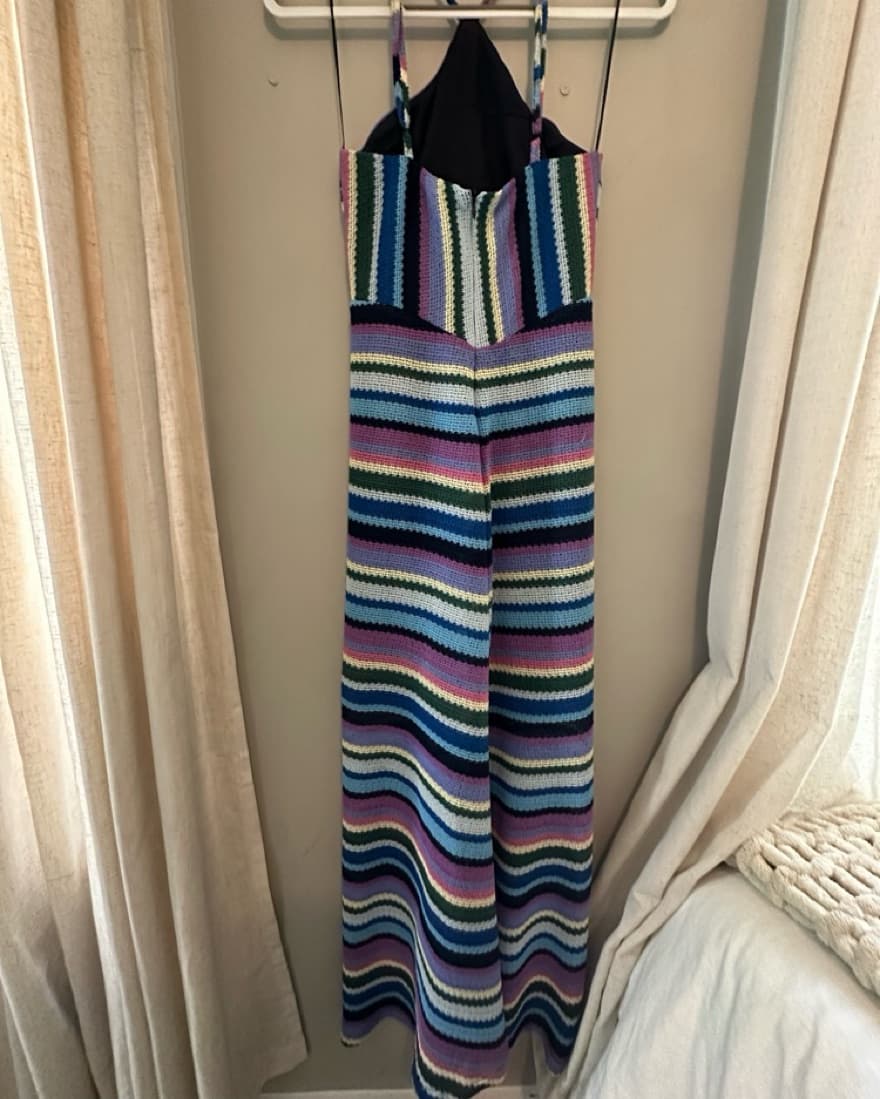 Colorful Knit Maxi Dress - Image 3