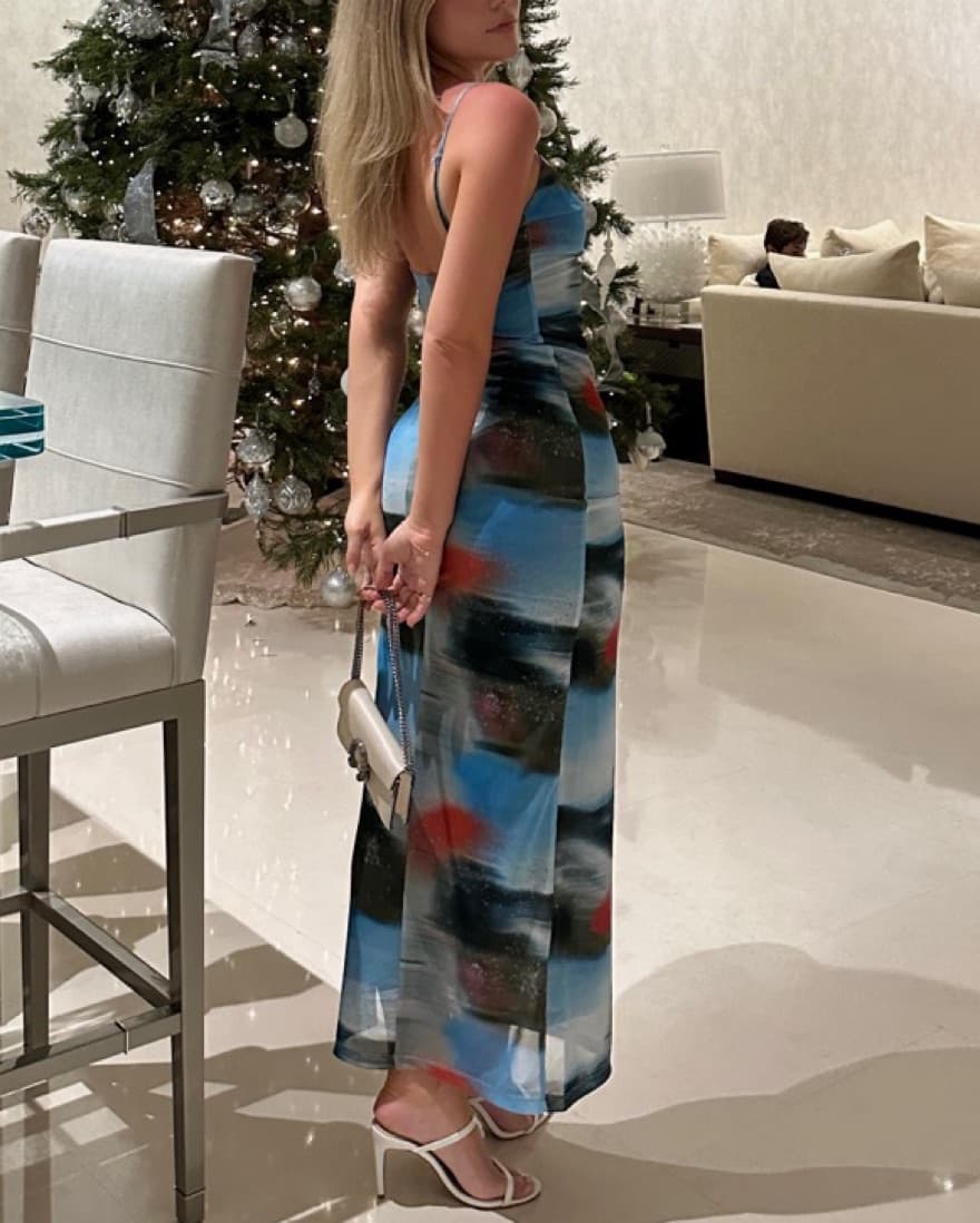 Miaou Mesh Maxi Dress - Image 2