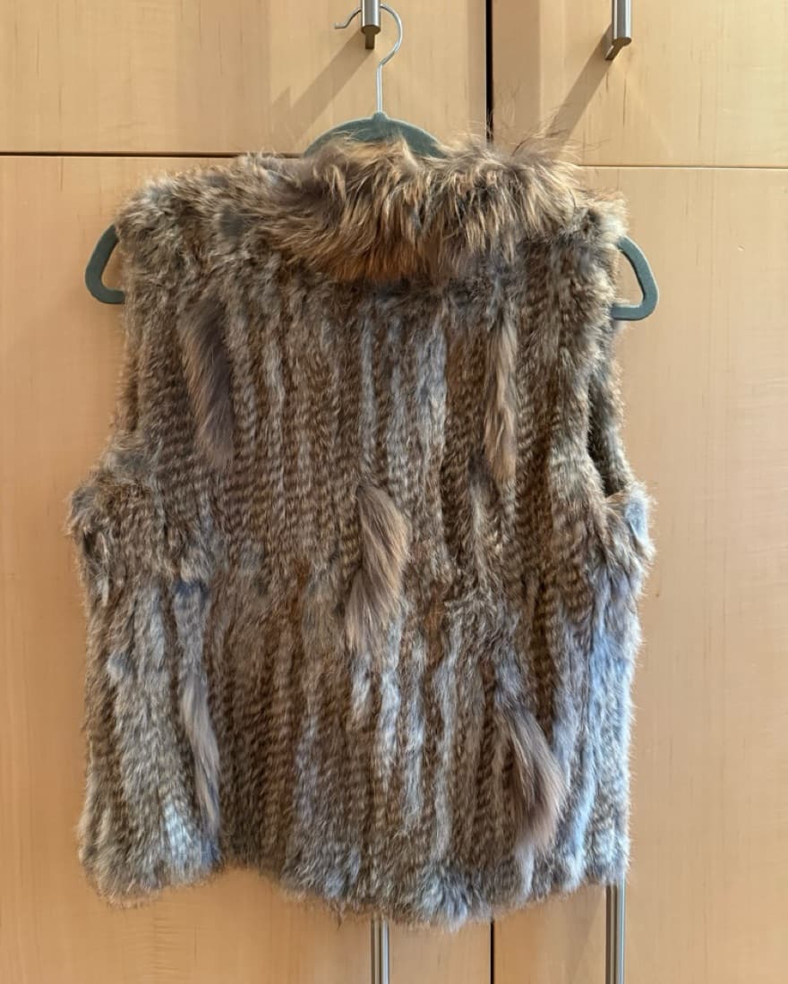 Jennifer Kate Rabbit Fur Gilet Vest - Image 6