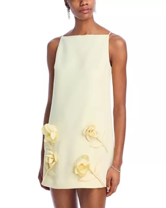 Elegant Floral A-Line Dress - Image 2
