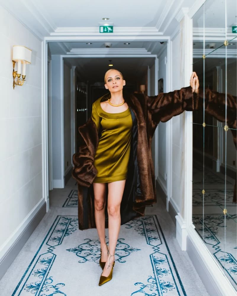 NWT SAINT LAURENT Long Sleeve Mini Dress - Image 6