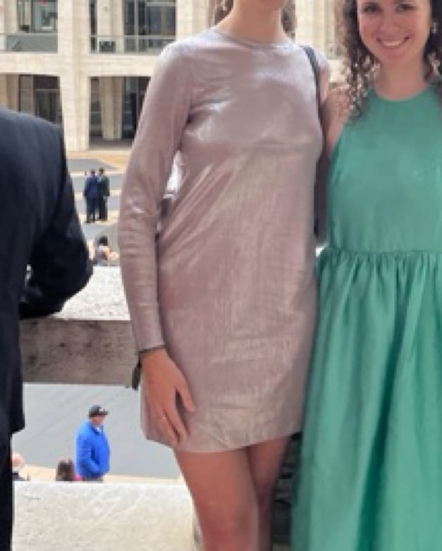 Cos Shimmer Light Pink Mini Dress - Image 2