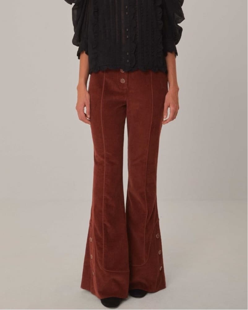 Farm Rio Corduroy Flare Pants  - Image 1