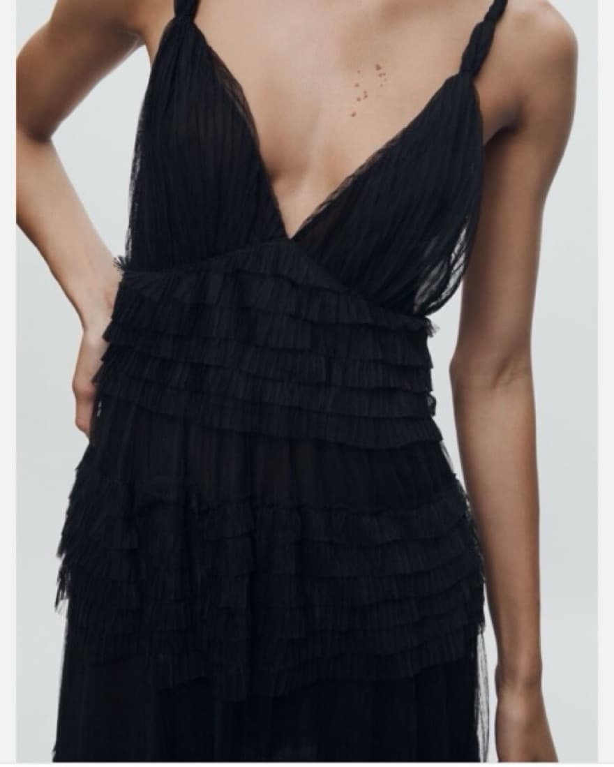 Black Tulle Dress - Image 4