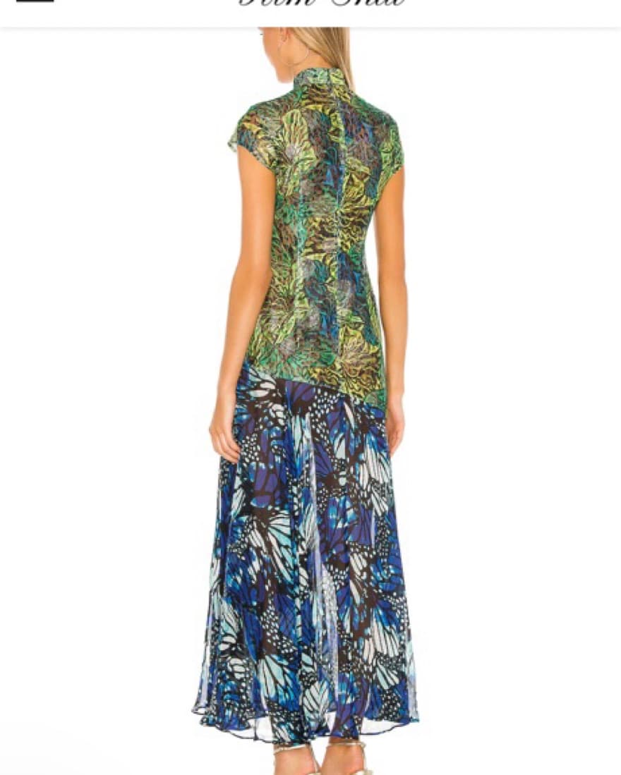 Kim Shui LACE QI PAO DEEP V NECK DRESS - Image 1