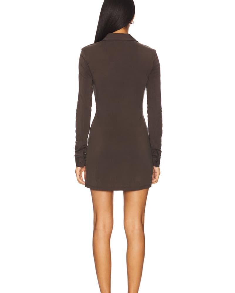 With Jean Andry Dress In Chocolate  - Image 3