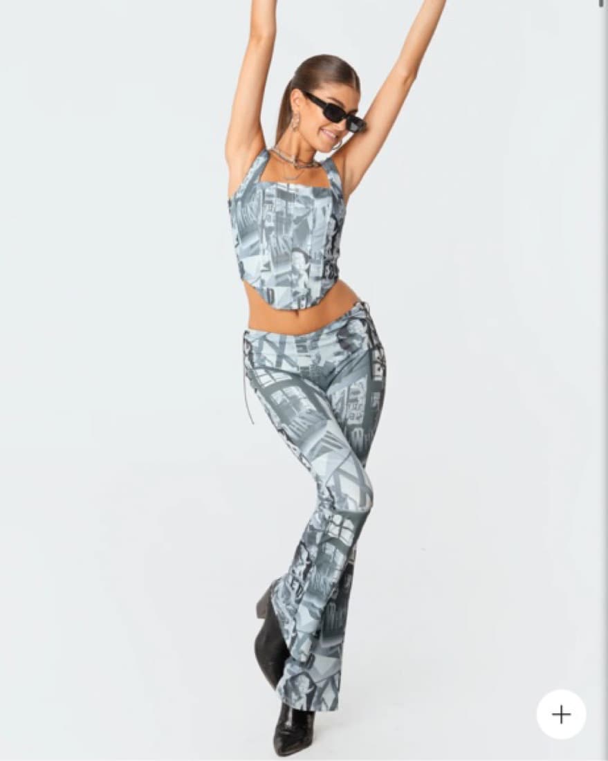 Edikted Casper Corset Top & Pants - Image 1