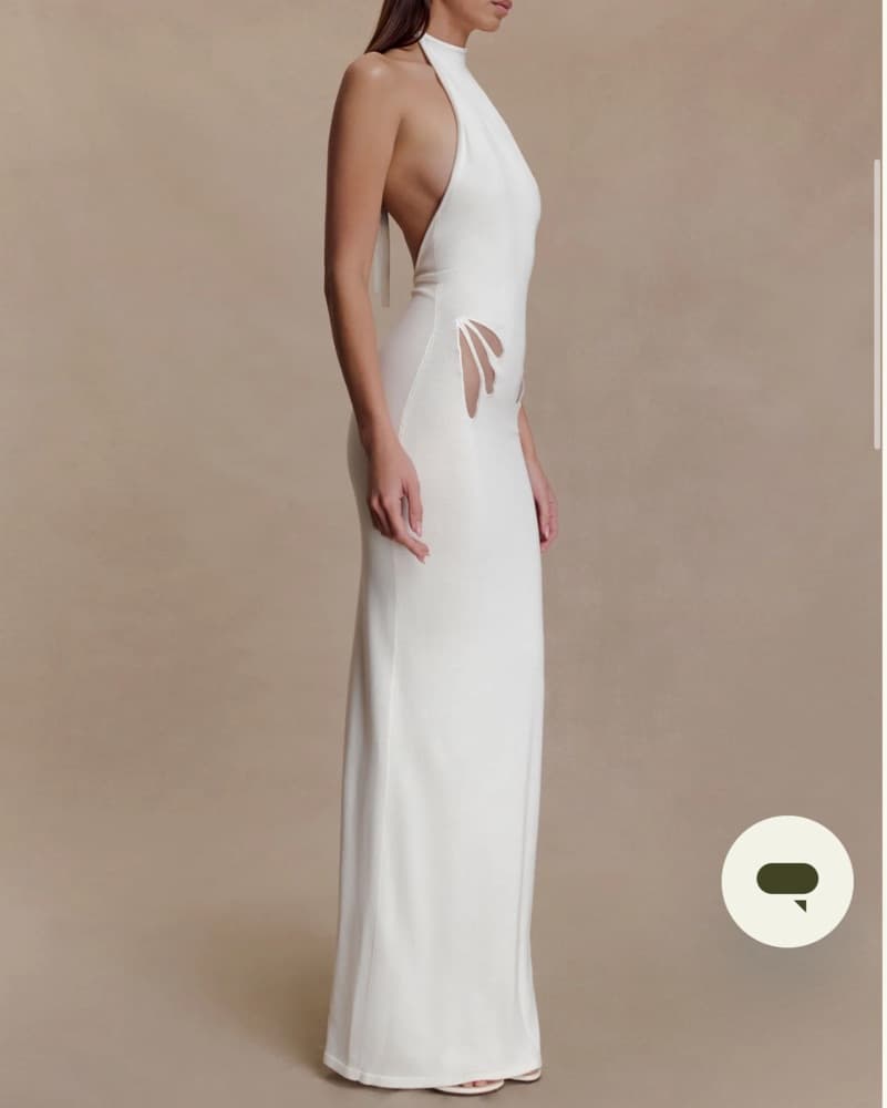Knit Halter Maxi Dress - Image 3