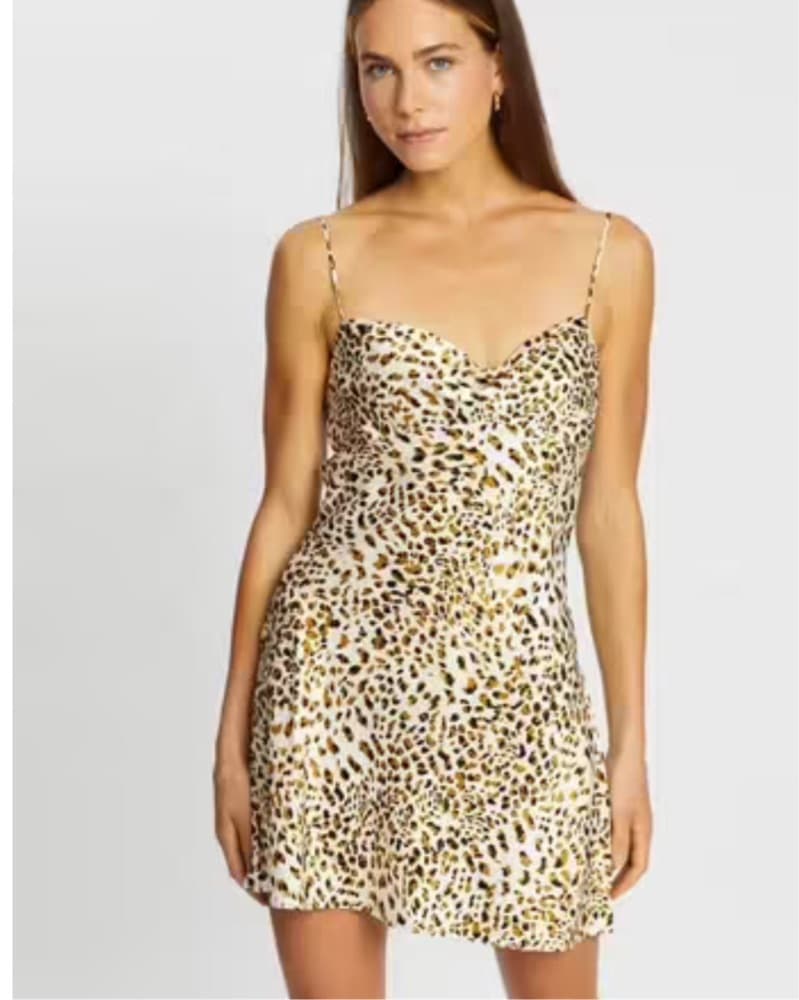 Bec And Bridge Leopard Silk Slip Dress   - Image 1